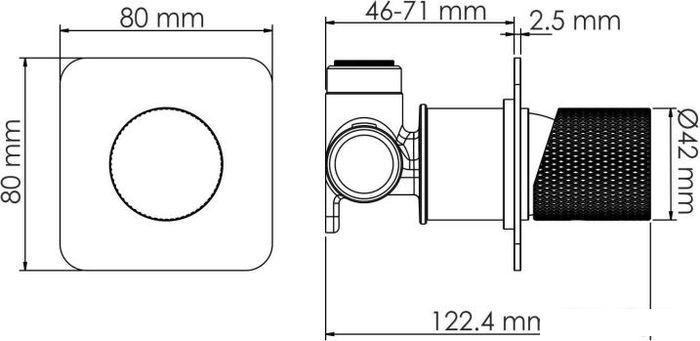 Смеситель Wasserkraft Tauber 6451