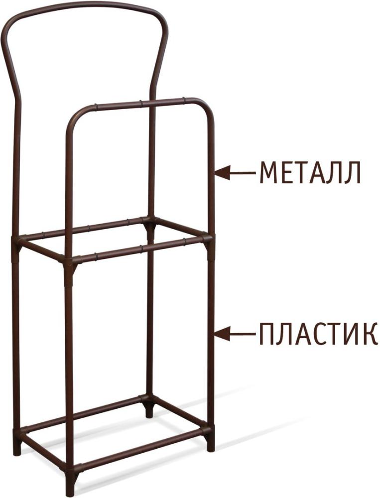Стойка для одежды Sheffilton SHT-SUR3 189701 (коричневый муар/коричневый)