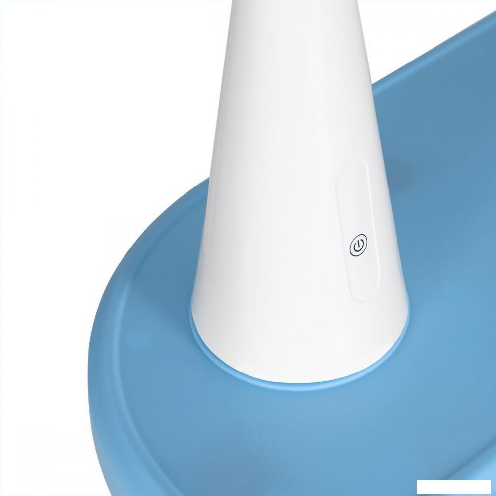 Парта Anatomica Avgusta + стул + выдвижной ящик + подставка (белый/голубой)