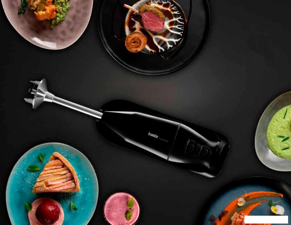 Погружной блендер Bamix Cordless PRO (черный)