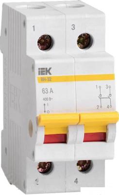 Выключатели нагрузки IEK ВН-32 2Р 63А MNV10-2-063 (мини-рубильник)