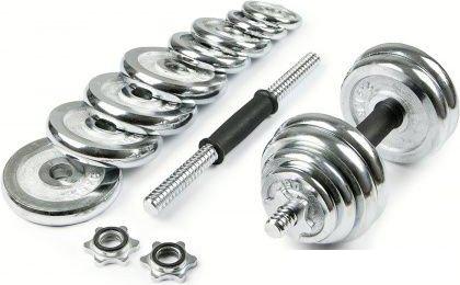 Гантели, гири, штанги Atlas Sport хромированных в чемодане 30 кг (2x15 кг)