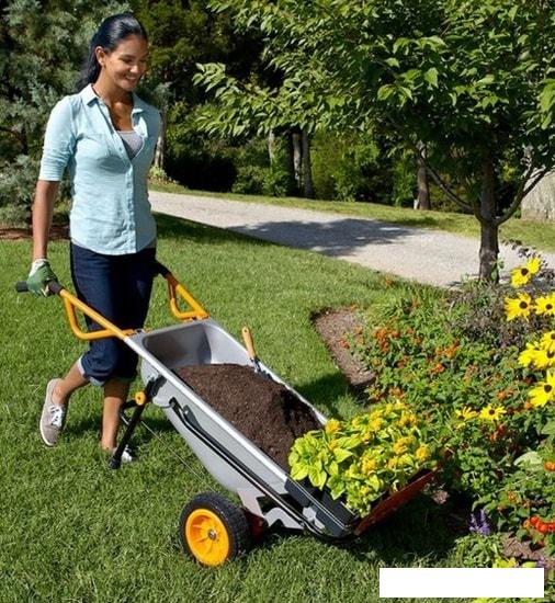 Двухколесная тачка Worx WG050 Aerocart