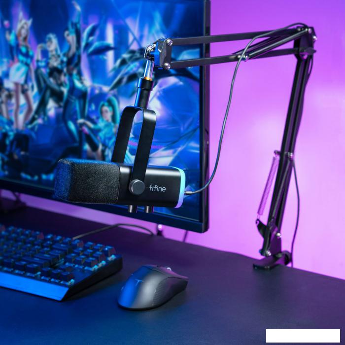 Проводной микрофон FIFINE AM8T (черный)