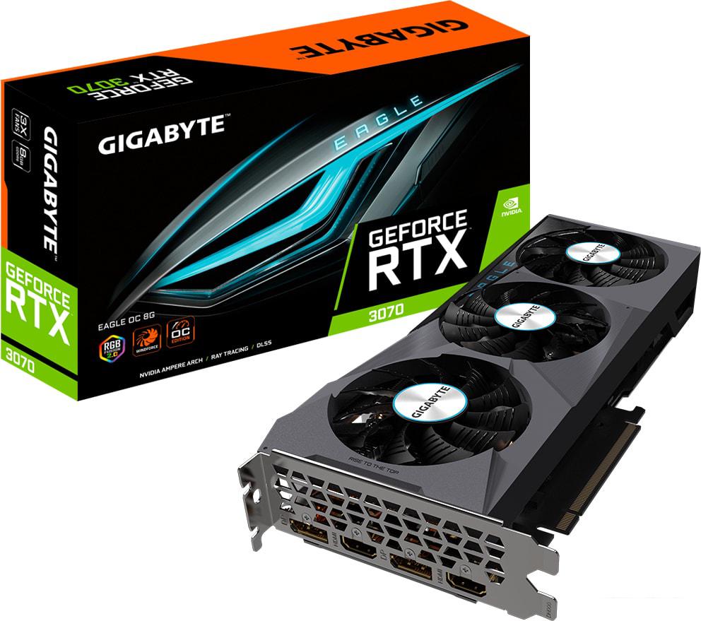 Видеокарта Gigabyte GeForce RTX 3070 Eagle OC 8GB GDDR6 GV-N3070EAGLE OC-8GD