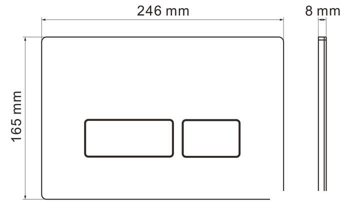 Инсталляция для унитаза Roxen StounFix Dual Fresh 856831
