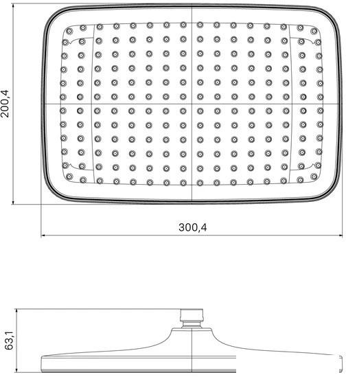 Верхний душ IDDIS Esper ESP25BSi64