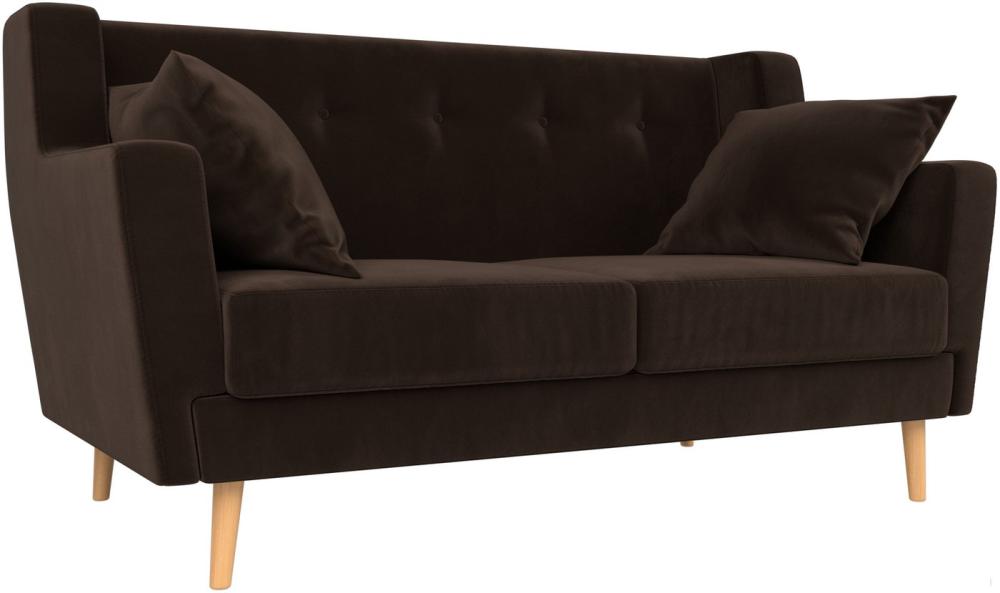 Диваны Лига диванов Брайтон 281 2-х местная 108926 (микровельвет, коричневый)