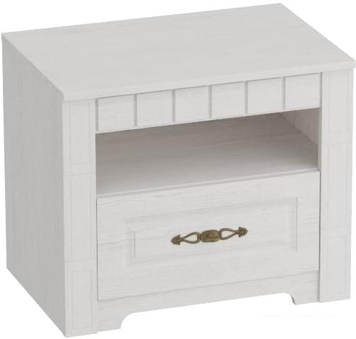 Тумба Мебельград Прованс 60.2х41х51 (бодега белая/платина премиум)