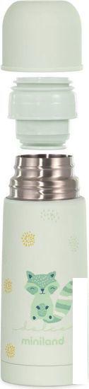 Термосы, термокружки и многоразовые стаканы Miniland Thermy Dolce 350мл (бирюзовый/енот)