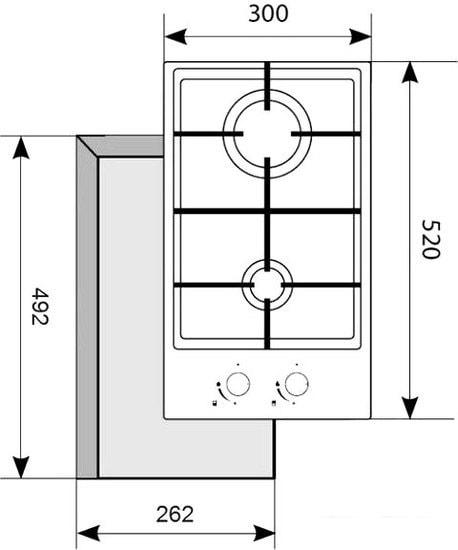 Варочная панель Akpo PGA 302 FGC BL