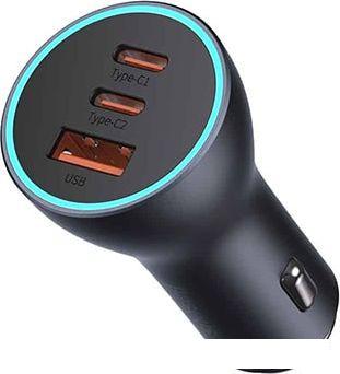 Автомобильное зарядное Baseus Golden Contactor Pro Triple Fast Charger Car Charger 65W CGJP010013 (темно-серый) Автомобильное зарядное Baseus Golden Contactor Pro Triple Fast Charger Car Charger 65W CGJP010013 (темно-серый)