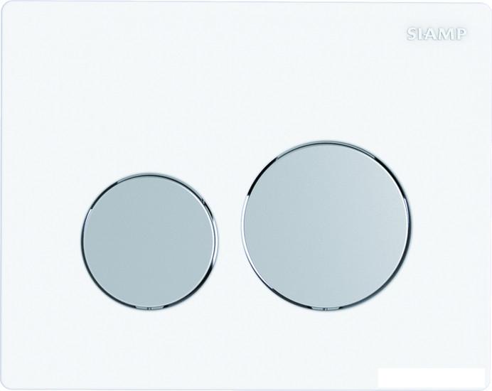 Инсталляции для унитазов, раковин, биде и писсуаров SIAMP Bcu Ingenio с панелью Sphere (белый/клавиши матовый хром)