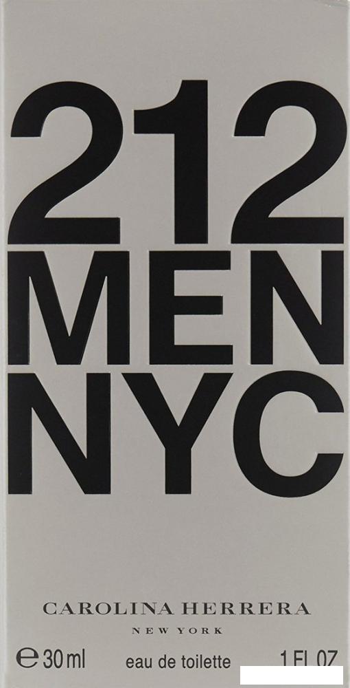 Туалетная вода Carolina Herrera 212 NYC MEN EdT (30 мл)