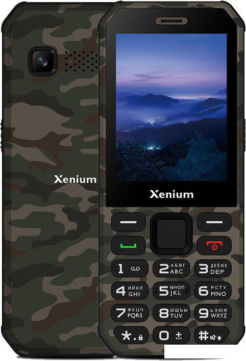 Телефон Xenium X300 (зеленый камуфляж)