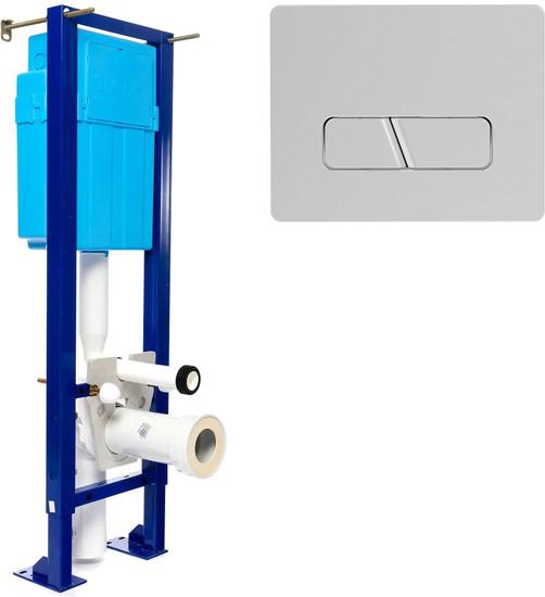 Инсталляции для унитазов, раковин, биде и писсуаров SIAMP Bcu Ingenio с панелью Cut (хром глянец)