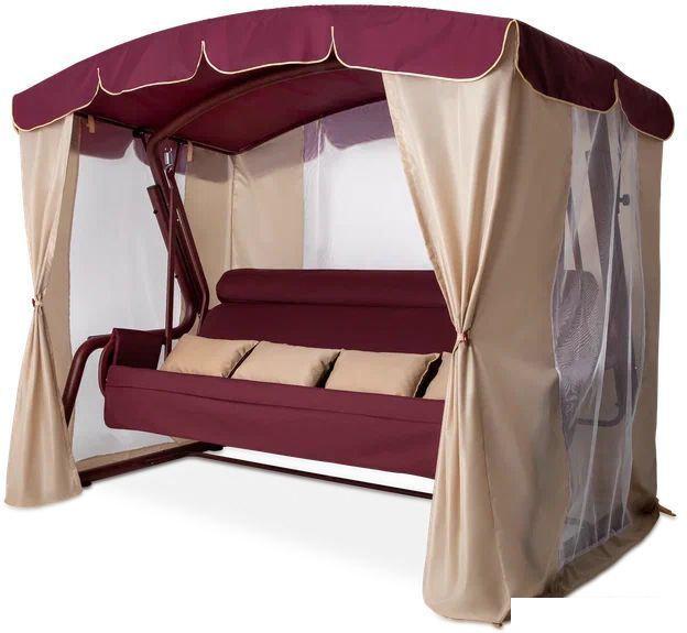 Садовые качели Arno-Werk Роттердам (бордовый)