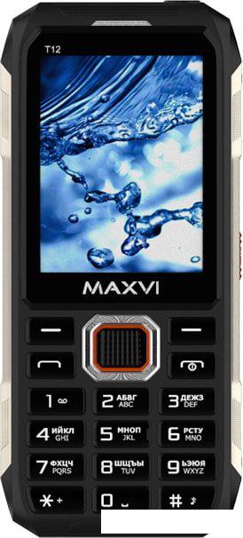 Кнопочный телефон Maxvi T12 (черный) Кнопочный телефон Maxvi T12 (черный)