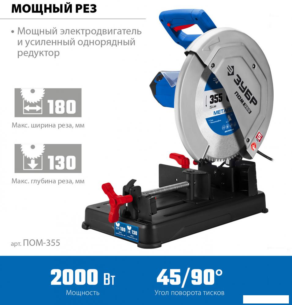 Циркулярные, торцовочные и сабельные пилы Зубр Профессионал ПОМ-355
