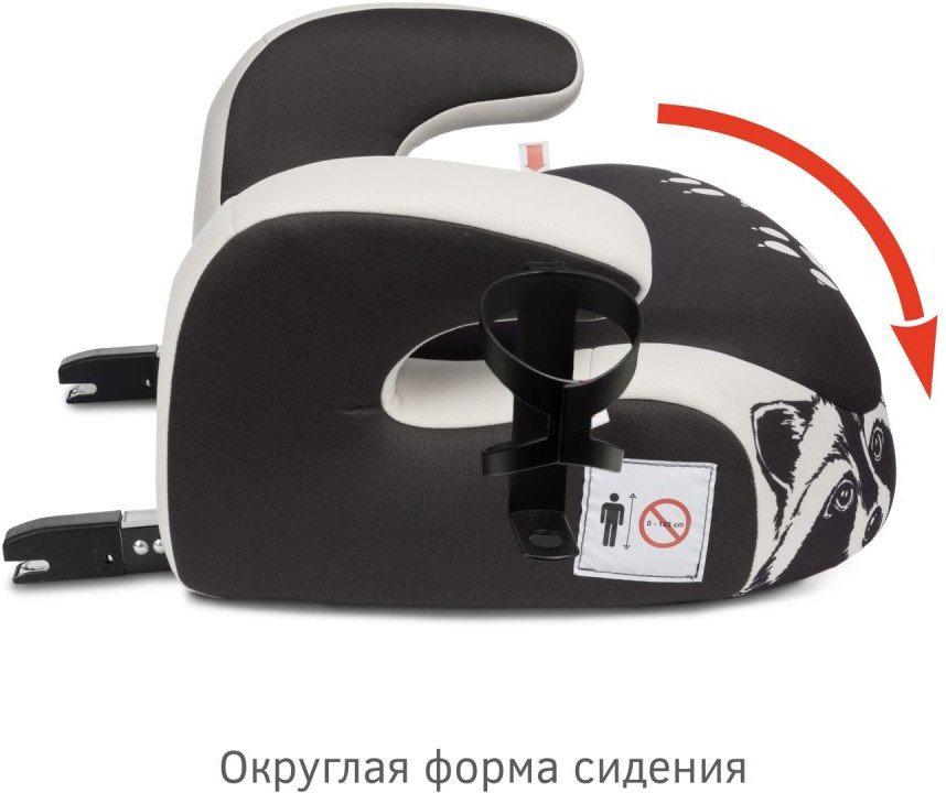 Детское сиденье Siger Fix Lux KRES3996 (енот серый/бежевый)