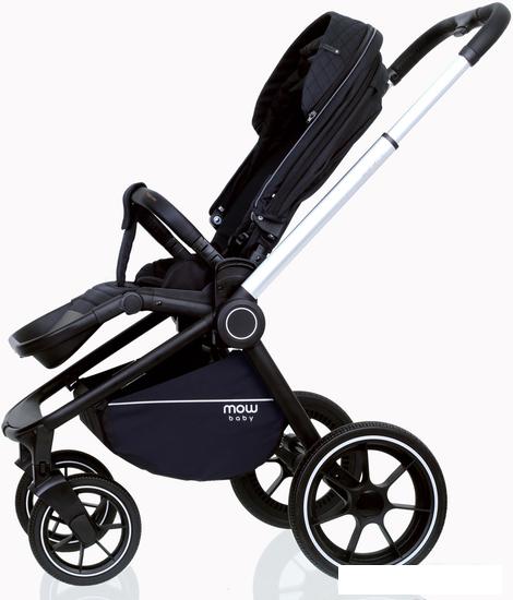 Детские коляски и аксессуары Rant MOWbaby Zoom PU (2 в 1, silver black)