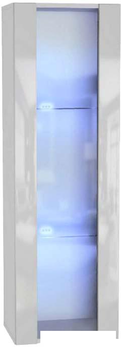 Шкаф-пенал НК-Мебель Point Тип-21 (белый/белый глянец)