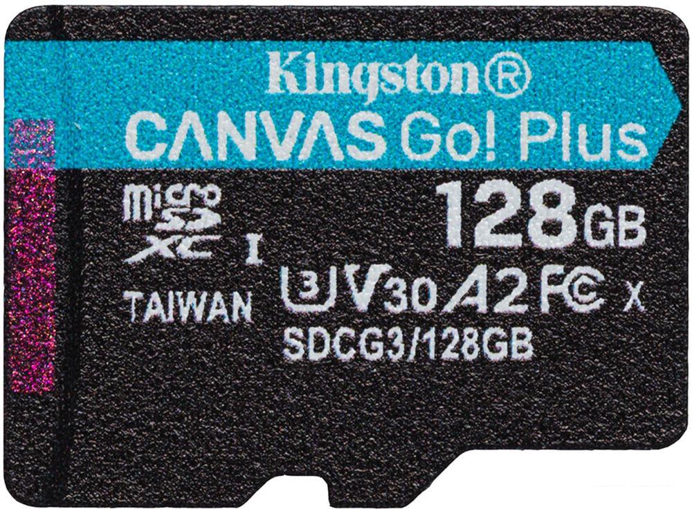 Карта памяти Kingston Canvas Go! Plus microSDXC 128GB (с адаптером) Карта памяти Kingston Canvas Go! Plus microSDXC 128GB (с адаптером)