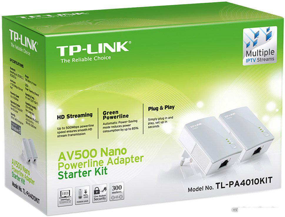 Комплект powerline-адаптеров TP-Link TL-PA4010KIT