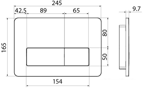Клавиши и системы смыва IDDIS Unifix UNI10B0i77 (черный)