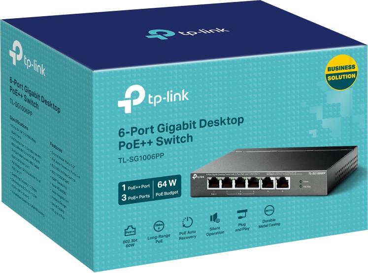 Неуправляемый коммутатор TP-Link TL-SG1006PP V1