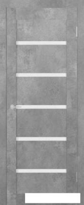 Межкомнатные двери Юркас Stark ST8 ДО 90x200 (бетон светлый/мателюкс матовое)