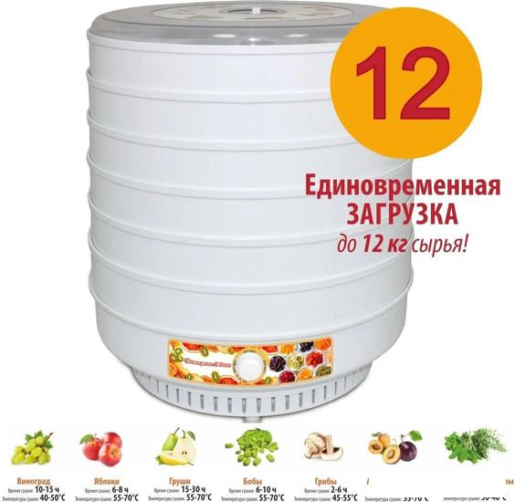 Сушилка для овощей и фруктов Спектр-Прибор Ветерок-2 Люкс (8 поддонов, белый)