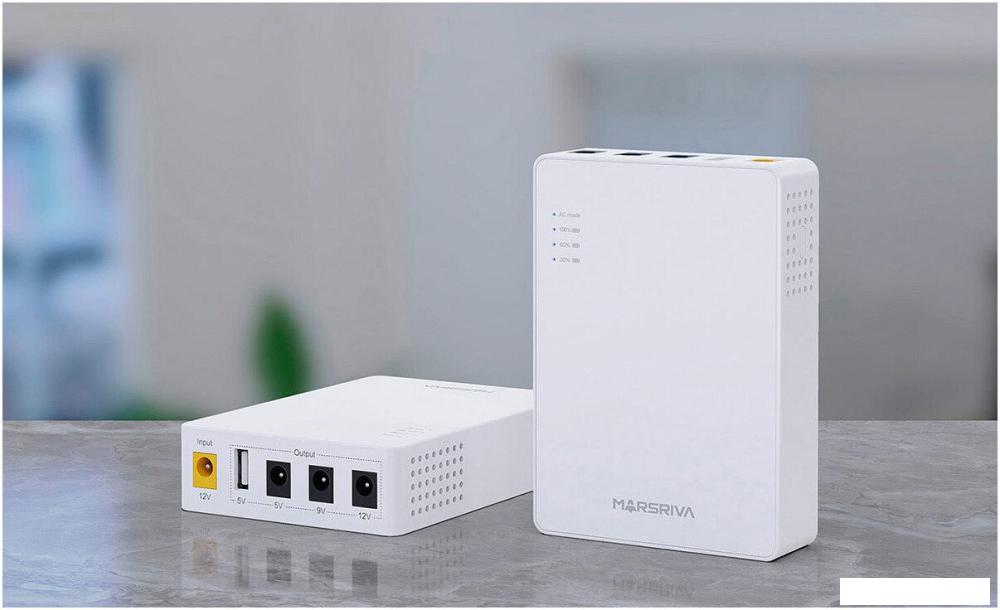 Источник бесперебойного питания Marsriva Smart Mini DC UPS KP3 (белый)