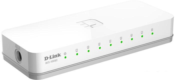 Неуправляемый коммутатор D-Link DES-1008C/A1A