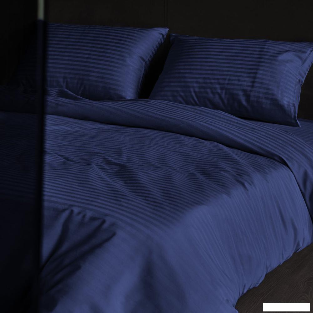 2-спальный комплект постельного белья Verossa Stripe 2.0сп 929782 (70x70, Indigo)