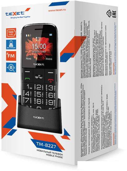 Телефон TeXet TM-B227 (черный)