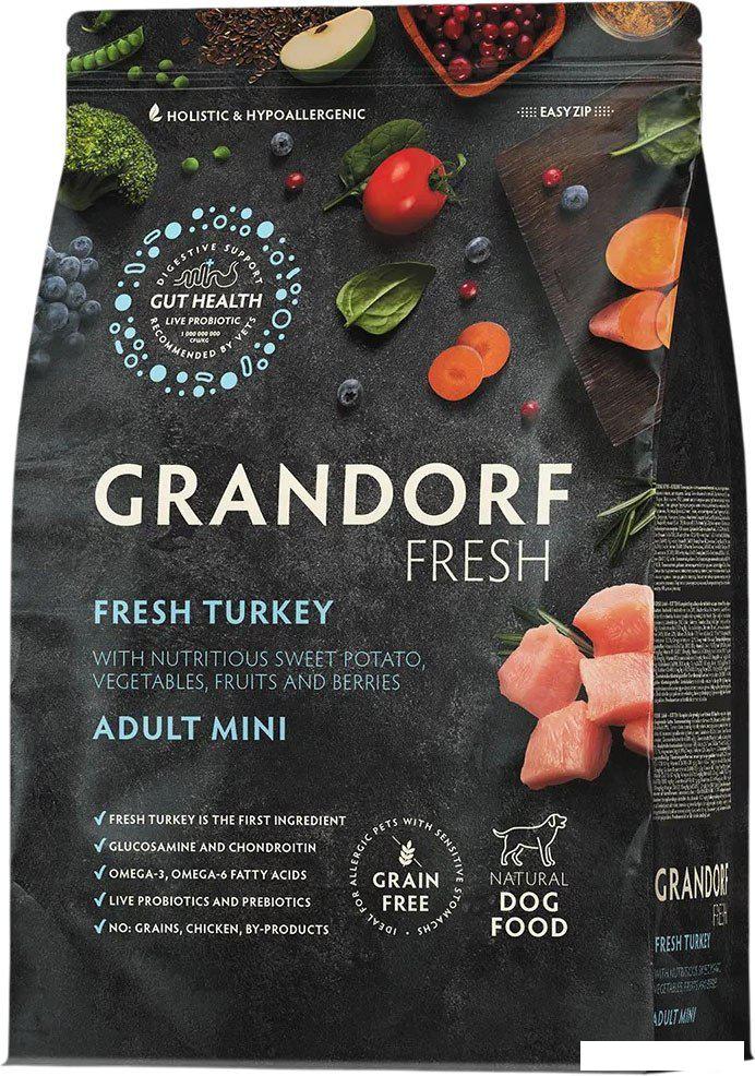 Сухой корм для собак Grandorf Adult Mini Breeds Fresh Turkey&amp;Sweet Potato 1 кг