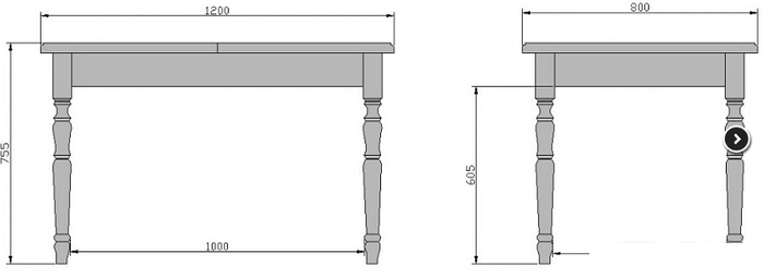 Кухонные столы и обеденные группы Мебель-класс Дионис 01 (белый)