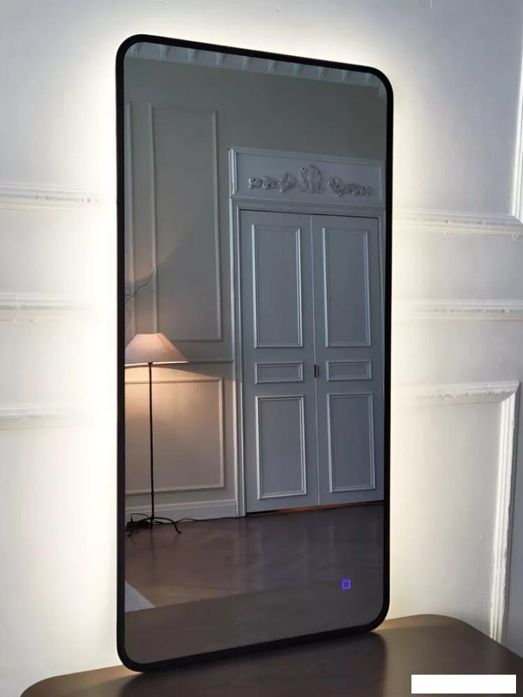 Зеркало с подсветкой  EMZE Smartphone 50x100 LED.UV.SMART.50.100.CHE (черный)