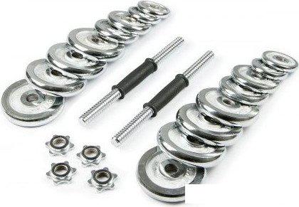 Гантели, гири, штанги Atlas Sport хромированных в чемодане 30 кг (2x15 кг)