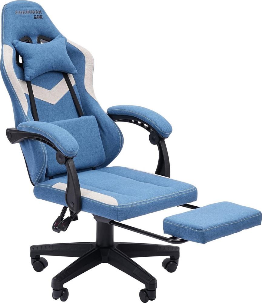 Игровое (геймерское) кресло CHAIRMAN CH26 (ткань, голубой/бежевый)