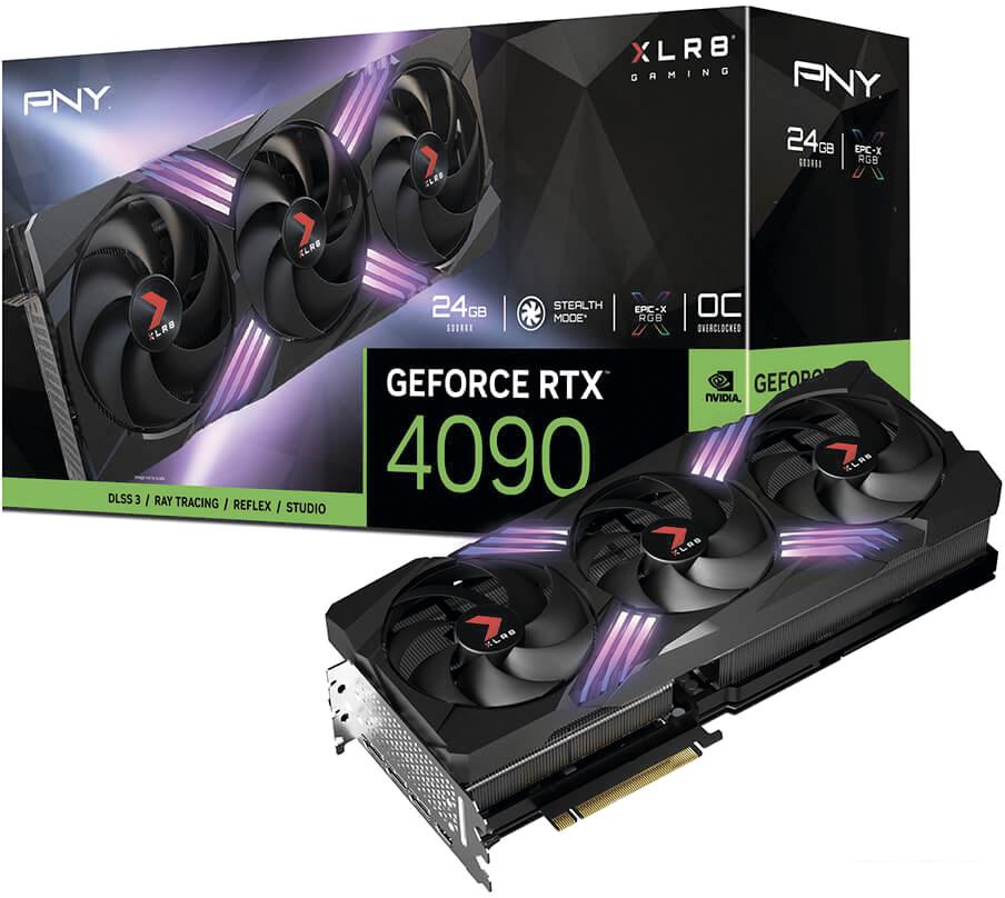 Видеокарта PNY GeForce RTX 4090 24GB OC XLR8 Gaming Verto EPIC-X RGB TF VCG409024TFXXPB1-O
