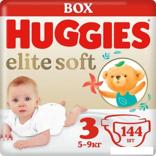 Детские подгузники Huggies Elite Soft Box 3 (144 шт)