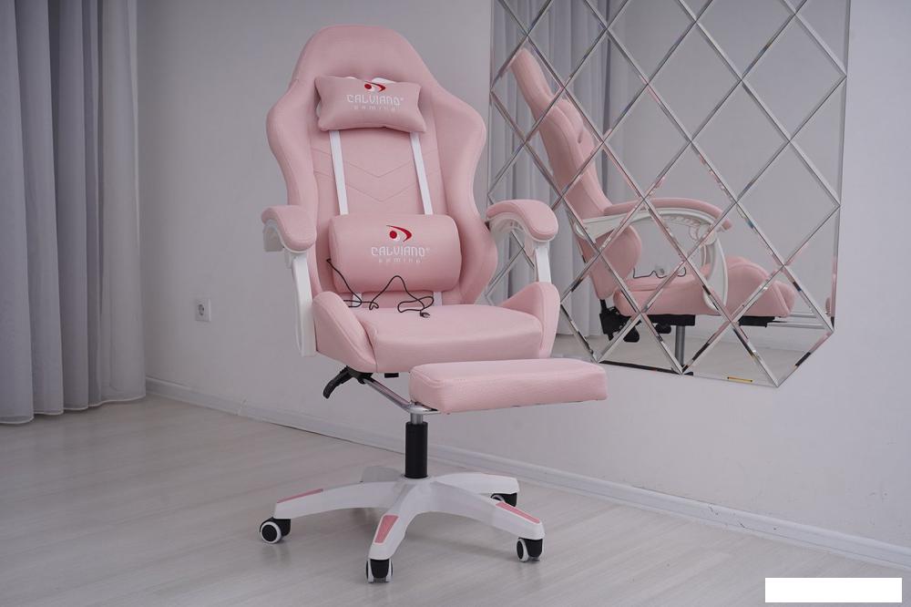 Офисные кресла и стулья Calviano 1584 (ткань, розовый)