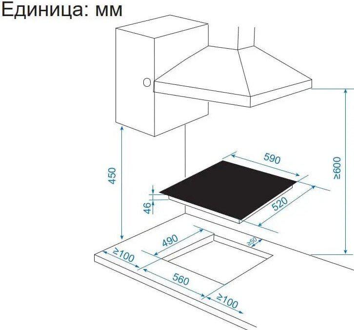 Варочная панель Candy CHXC64DAB