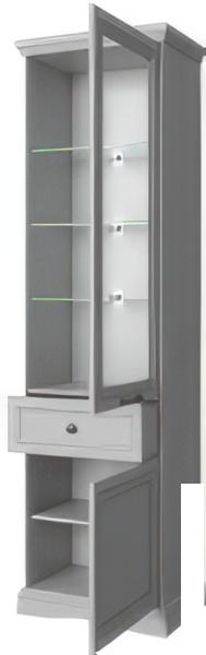 Шкафы Anrex Valencia 1V1D1S (серый)