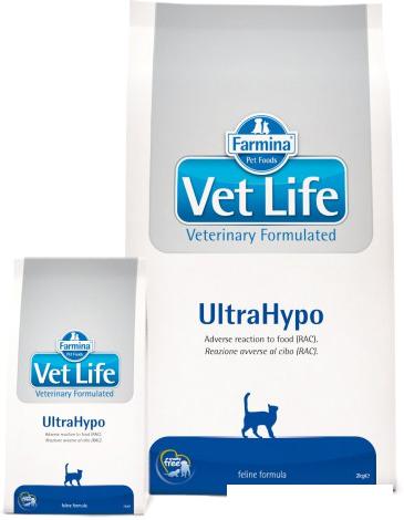 Корма для кошек Farmina Vet Life UltraHypo (при проблемах с ЖКТ) 10 кг