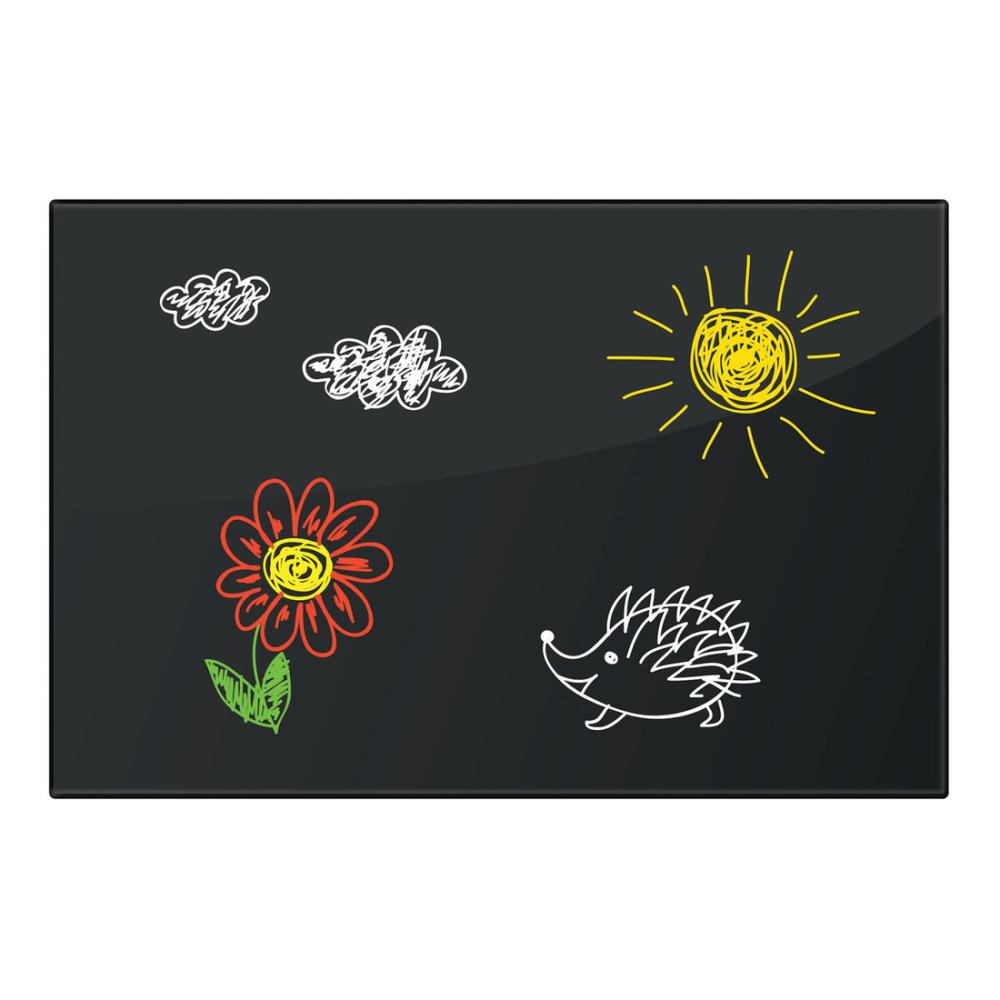 Офисные доски, флипчарты BRAUBERG стеклянная 60х90 см (черный)