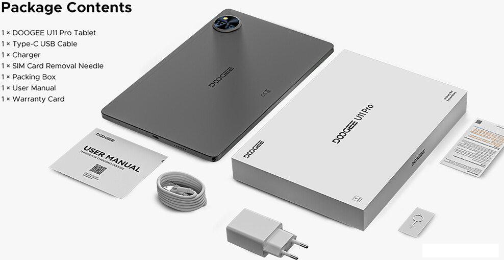 Планшет Doogee U11 Pro 6GB/256GB (черный)