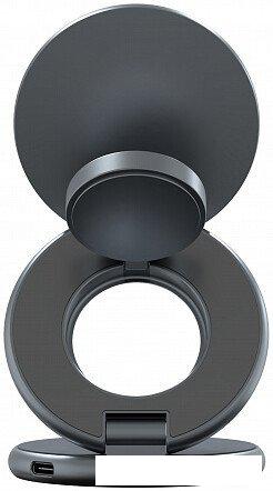 Беспроводное зарядное Magssory Signature Disc Pro для Apple 3 в 1 WCH073 (темно-серый)